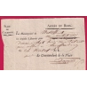 BILLET ARMEE DU RHIN PLACE DE WALDSHUT ALLEMAGNE LE COMMANDANT DE LA PLACE AN9 1801 LETTRE COVER
