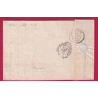 N°14 PARIS PETITE ETOILE 23MM POUR CATEAU NORD 1862 INDICE 18 LETTRE COVER