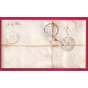 N°14 BLEU SUR LILAS PC 1896 CAD ALGERIE BB MARSEILLE BOUCHES DU RHONE 1859 POUR COGNAC CHARENTE LETTRE COVER