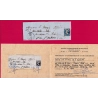 N°14 BLEU SUR CHAMOISE SIGNE CALVES  + CERTIFICAT GOEBELS PC 1003 COURTHEZON VAUCLUSE CAD TYPE 22 LETTRE COVER