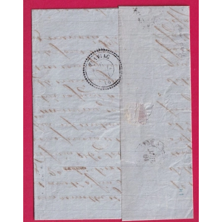 N°16 ORANGE SUR PAILLE BELLE NUANCE PC 1818 LYON RHONE POUR FLAVIAC ARDECHE LETTRE COVER
