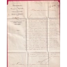 N°14B BORD DE FEUILLE ANNULATION SPECIAL A L'ARRIVE AURILLAC CANTAL DEPART PARIS BUREAU J MESSAGERIE IMPERIALES LETTRE
