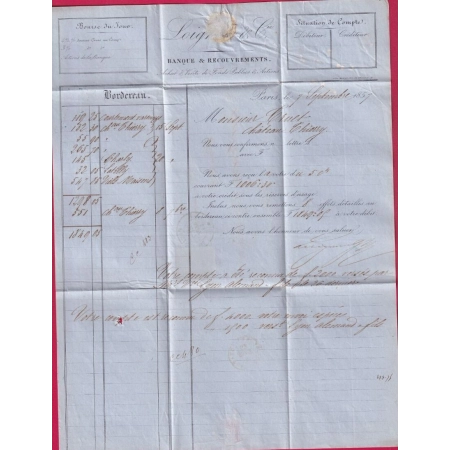 N°16 TTB PARIS BUREAU K LOSANGE RETAILLE POUR CHATEAU CHINON AISNE 1857 LETTRE COVER