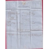 N°16 TTB PARIS BUREAU K LOSANGE RETAILLE POUR CHATEAU CHINON AISNE 1857 LETTRE COVER