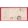 N°14 PC 104 ARC EN BARROIS HAUTE MARNE OR RICHEBOURG POUR CHAUMONT LETTRE COVER