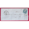 N°22 GC 1008 CHEVAGNES ALLIER OR GARNAT POUR VIERZON CHER LETTRE COVER