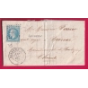 N°29 PC DU GC 309 BARBEZIEUX CHARENTE BOITE RURALE O CONDEON POUR BROSSAC LETTRE COVER