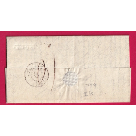 MARQUE P63P ARGELLES HAUTES PYRENEES 1826 POUR PARIS INDICE 15 LETTRE COVER
