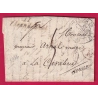 CAD TYPE 12 MONTPELLIER HERAULT 1836 + CURSIVE 11 ST JEAN DE BRUEL AVEYRON POUR LA CAVALERIE LETTRE COVER