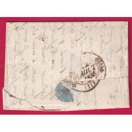 CAD TYPE 12 MONTPELLIER HERAULT 1836 + CURSIVE 11 ST JEAN DE BRUEL AVEYRON POUR LA CAVALERIE LETTRE COVER