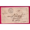 CURSIVE 11 ASPRIERES AVEYRON CAD TYPE 15 AUBIN 1848 POUR RODEZ LETTRE COVER