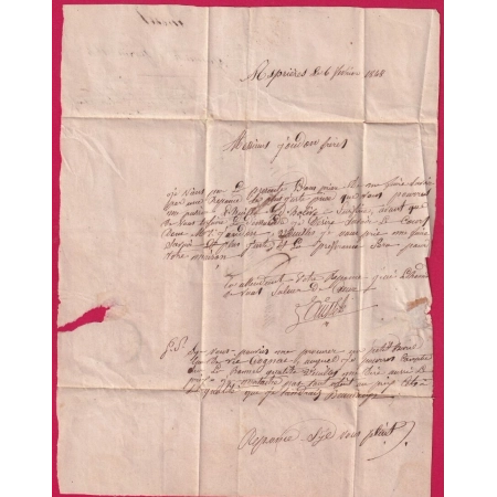 CURSIVE 11 ASPRIERES AVEYRON CAD TYPE 15 AUBIN 1848 POUR RODEZ LETTRE COVER