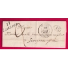 CURSIVE 11 LAISSAC AVEYRON CAD TYPE 13 RODEZ AVEYRON POUR SEVERAC 1841 LETTRE COVER
