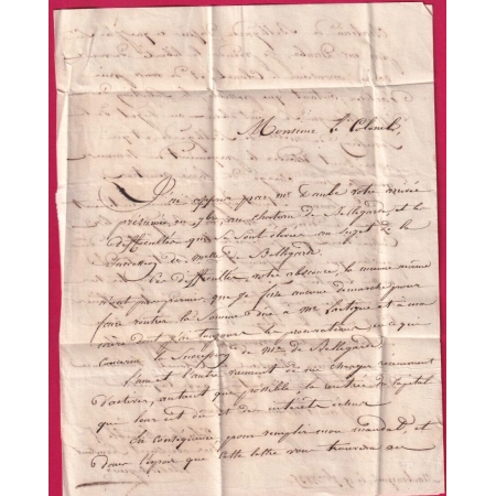 CURSIVE 63 MAUBOURGUET HAUTES PYRENEES T12 VIC EN BIGORE DECIME RURAL 1835 REEXPEDIEE GARD VENDEE INDICE 19 LETTRE COVER