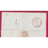DOUBLE CURSIVE 63 CAUTERES TARBES POUR PARIS 1819 INDICE 18 LETTRE COVER