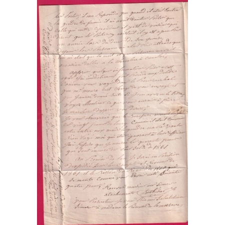 N°14 PC 143 ARTIX BASSES PYRENEES BOITE RURALE D MONT CAD TYPE 22 POUR PARIS 1861 LETTRE COVER