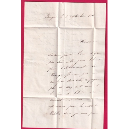 N°14 PC 269 BARREGES LUZ HAUTES PYRENEES POUR DAX LANDES INDICE 14 LETTRE COVER