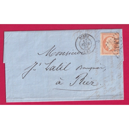 N°23 GC 1304 DIGNE POUR RIEZ BASSES ALPES LETTRE COVER