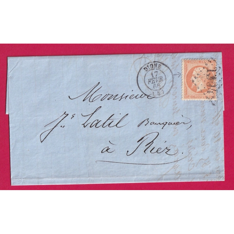 N°23 GC 1304 DIGNE POUR RIEZ BASSES ALPES LETTRE COVER