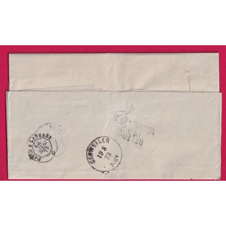 N°38 GC 1769 LE HAVRE SEINE INFERIEURE POUR GUEBWILLER HAUT RHIN ALSACE LORRAINE ALLEMAGNE LETTRE COVER