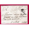 MARQUE P COURONNE DE PARIS 1773 SIGNE GRIMALDI LENAIN N°13 INDICE 16 POUR AIX EN PROVENCE BOUCHES DU RHONE LETTRE COVER
