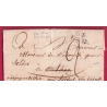 DEBOURSE DEB 64 ORTHEZ BASSES PYRENEES 1827 DEPART PAU POUR PEYREHORADE LANDES INDICE 18 LETTRE COVER