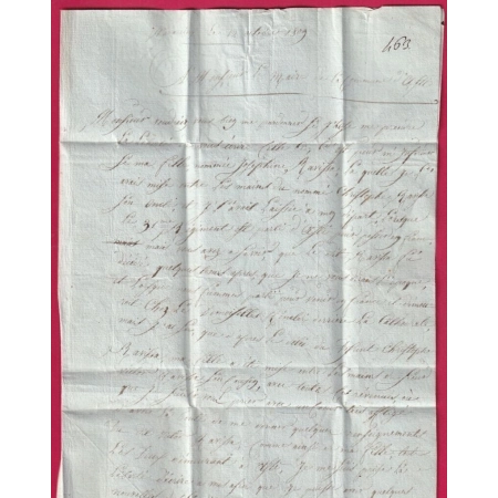 MARQUE P64P NAVARREINS BASSES PYRENEES FRANCHISE 21 DIVISION MILITAIRE SIGNE BAUDOT POUR ASTI ITALIE 1809 LETTRE COVER