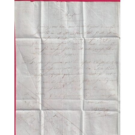 MARQUE P64P NAVARREINS BASSES PYRENEES FRANCHISE 21 DIVISION MILITAIRE SIGNE BAUDOT POUR ASTI ITALIE 1809 LETTRE COVER