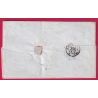 CAD TYPE 15 ORLEANS LOIRET + 2 GRILLES TAXE TAMPON 2 ANNULEE POUR PARIS 2 JUILLET 1849 LETTRE COVER