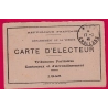 CAD PP CHALLANS VENDEE SUR CARTE ELECTEUR 1946 MAIRIE DE CHALLANS LETTRE COVER