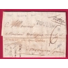 MARQUE HYERES VAR LENAIN N°1A + TOULON N°10 INDICE 15 POUR DRAGUIGNAN 1775 SIGNE MATHIEU LETTRE COVER