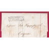 MARQUE ESSAI FEVRIER 1828 LA ROCHELLE CHARENTE INFERIEURE DU 4 FEVRIER POUR COGNAC CHARENTE INDICE 25 LETTRE COVER