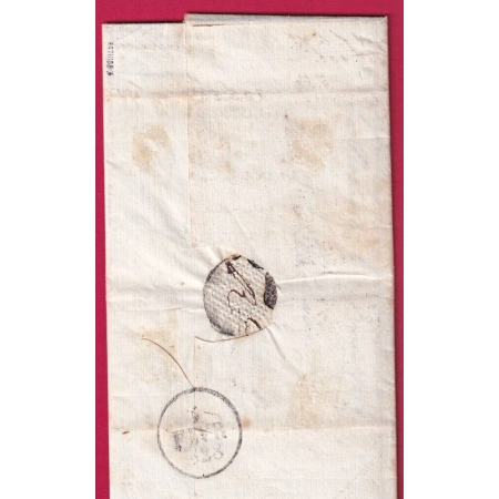 MARQUE ESSAI FEVRIER 1828 LA ROCHELLE CHARENTE INFERIEURE DU 4 FEVRIER POUR COGNAC CHARENTE INDICE 25 LETTRE COVER