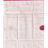 MARQUE ESSAI FEVRIER 1828 LA ROCHELLE CHARENTE INFERIEURE DU 4 FEVRIER POUR COGNAC CHARENTE INDICE 25 LETTRE COVER