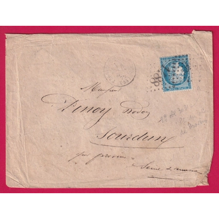 CURIOSITE N°60 2 ANNULATION GC 1488 + PC DU GC 3031 FERRIERES GATINAIS LOIRET + MELUN SEINE ET MARNE LETTRE COVER