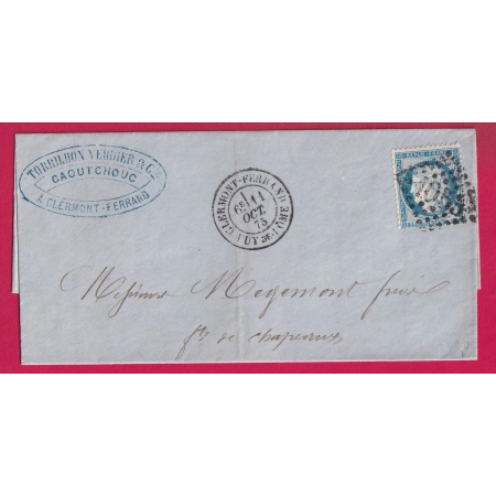 N°60 GC REFAIT 1053 CLERMONT FERRAND PUY DE DOME CAD TYPE 18 POUR BORT CORREZE LETTRE COVER