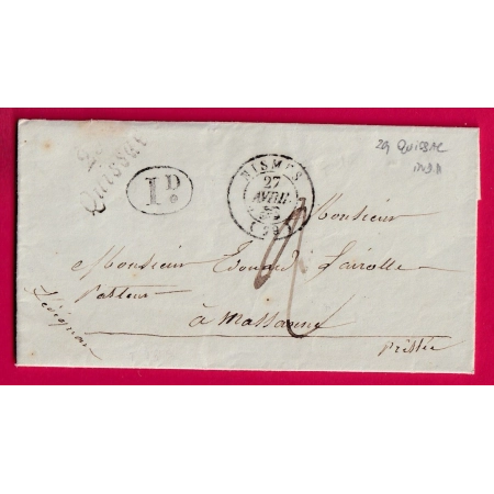 CURSIVE 29 QUISSAC GARD T15 NIMES POUR MASSANNE LEDIGNAN LETTRE COVER