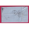 N°78 ROUEN GARE SEINE INFERIEURE TAXE MANUSCRIT 55C POUR SETIF ALGERIE 1876 LETTRE COVER