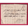 MARQUE AJACCIO CORSE LN°1 1781 POUR ROME ITALIE ROMA ITALIA INDICE 20 LETTRE COVER
