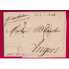 MARQUE HOLLANDE TEXTE DE LINDEN PAYS BAS 1804 FRANCO AMSTERDAM ANGERS MAINE ET LOIRE 1804 LETTRE COVER