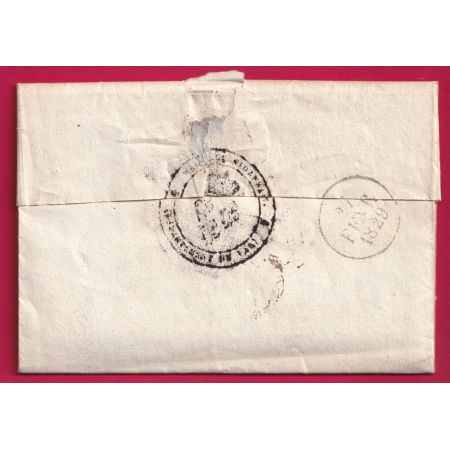 MARQUE 78 LE LUC VAR 1829 28X12 IND 16 TEXTE MAIRIE VIDAUBAN POUR HYERES LETTRE COVER