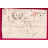 CAD TYPE13 VILLENEUVE SUR LOT BOITE RURALE F CASSENEUIL LOT ET GARONNE DECIME RURAL POUR BORDEAUX 1839 LETTRE COVER