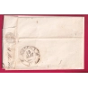 CAD TYPE13 VILLENEUVE SUR LOT BOITE RURALE F CASSENEUIL LOT ET GARONNE DECIME RURAL POUR BORDEAUX 1839 LETTRE COVER