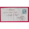N°29 GC 1430 ESTISSAC AUBE BOITE RURALE B VILLEMAUR SUR VANNE POUR MARCILLY LE HAYIER LETTRE COVER