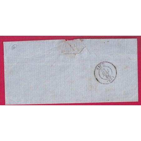 N°22 GC 3196 ROQUEBILLIERE ALPES MARITIMES CAD TYPE 22 POUR MARSEILLE LETTRE COVER