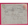 N°111 117 PARIS DEPART LEVEE EXCEPTIONNELLE POUR RIOM POSTE RESTANTE PUY DE DOME LETTRE COVER