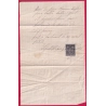 N°89 ANNULATION PLUME SUR RECONNAISSANCE DE DETTE HAUTMONT NORD 1882 LETTRE COVER