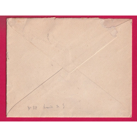 N°87 BANDE DE 5 CAD POITIERS VIENNE 1903 POUR PONT DE CHERUY ISERE LETTRE COVER