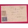 N° 80 89 MONT ST JEAN COTE D'OR RECOMMANDE POUR BORDEAUX LETTRE COVER