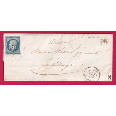 N°10 PC 1558 ISSOIRE PUY DE DOME OR LE BROC POUR SAUXILLANGES SIGNE CALVES LETTRE COVER